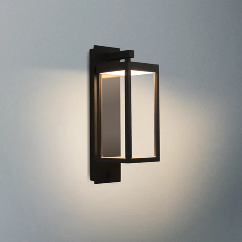 22527 LED Putih/Hitam/Kelabu IP54 13W 750lm Lampu Dinding Sensor Luaran