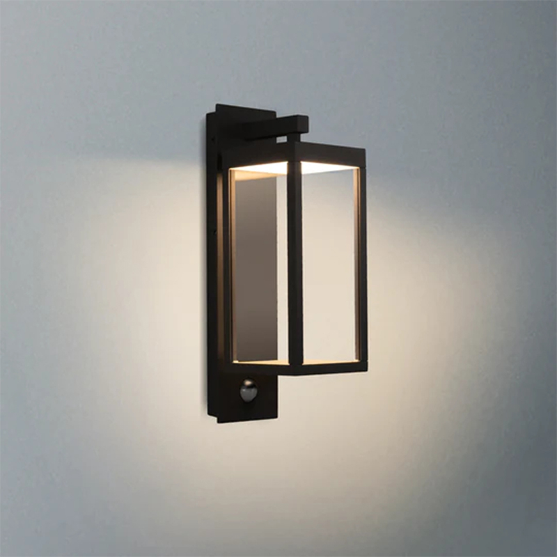 22529 IP54 13W 750lm LED Hitam/Putih/Kelabu Hari/Malam Sensor Lampu Dinding Luar